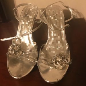 Silver heels